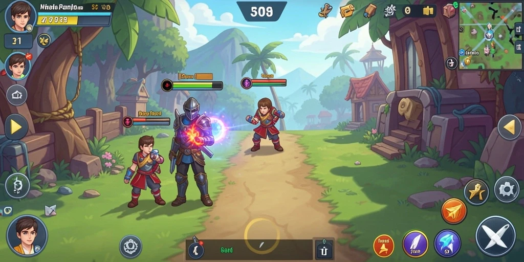 Fitur multiplayer yang memungkinkan interaksi sosial.