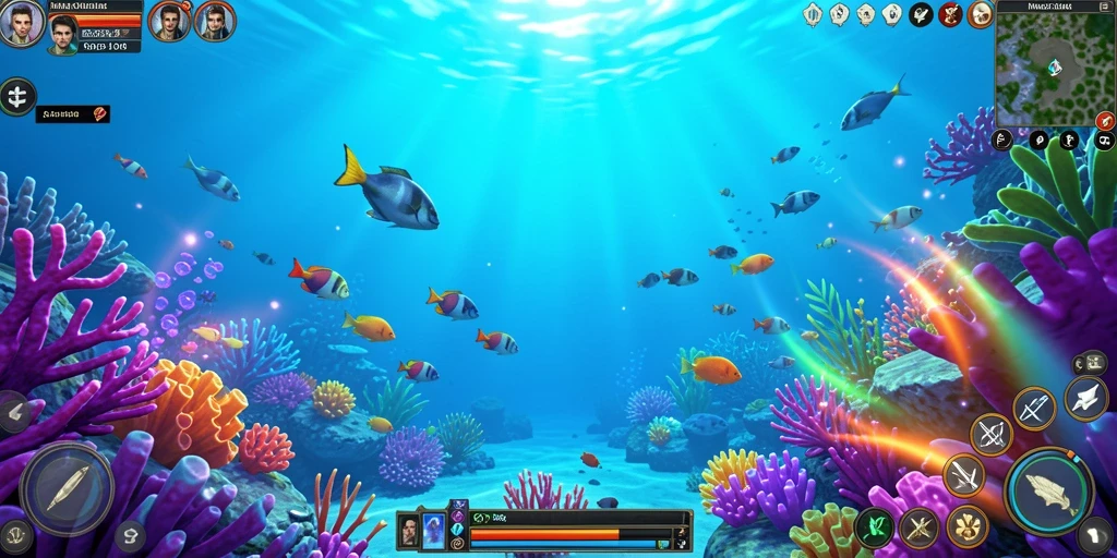 Tampilan level yang penuh warna dan detail.