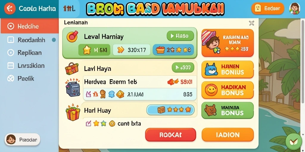 Screenshot fitur bonus yang menguntungkan pengguna.