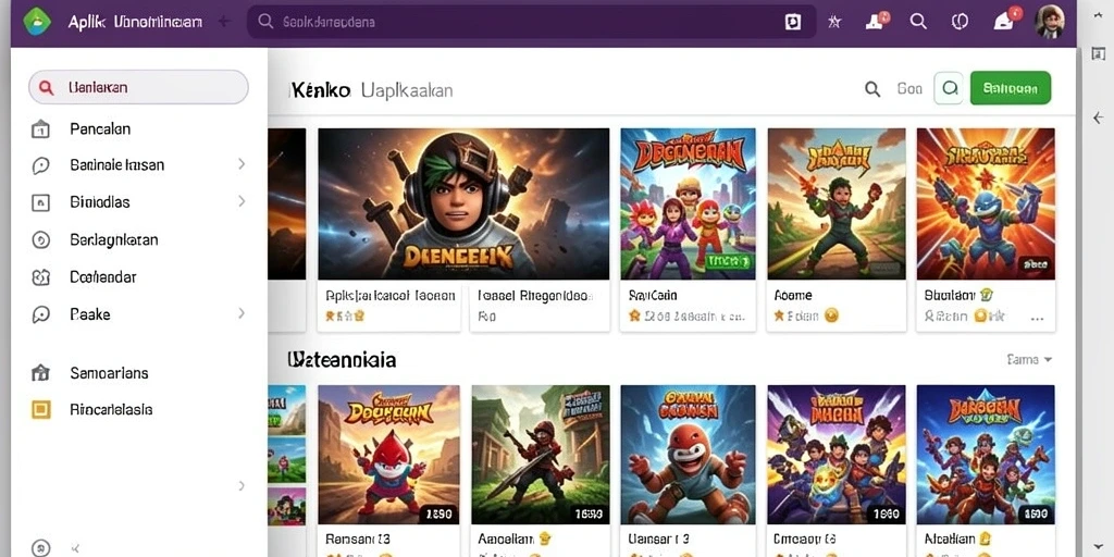 Leaderboards yang menunjukkan peringkat pemain terbaik.