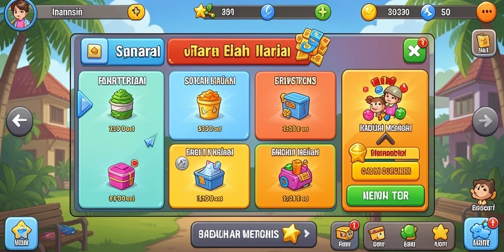 Karakter unik yang dapat dipilih sesuai selera pemain.