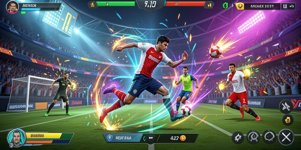 Layar menu pilihan level yang beragam.