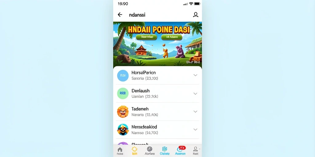 Screenshot menunjukkan antarmuka pengguna yang ramah dan menarik.